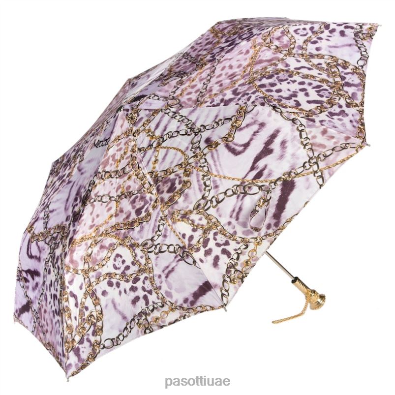 مظلة | 257 58002-7 ص 14 - مظلة قابلة للطي بطباعة حيوانات وسلاسل PASOTTI Z446V618